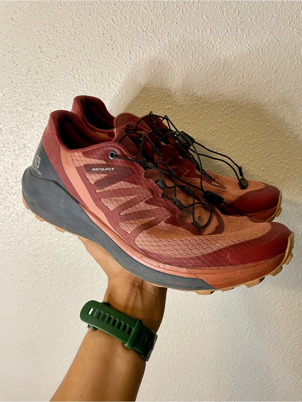 Salomon Sense Ride 4 Women’s Trail Running Shoes Ortholite Size 10 Quicklace